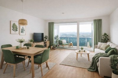 NEUBAU - Rendite, die bleibt. Erstbezug, provisionsfrei – 2 Zimmer mit UNEINSEHBARER LOGGIA