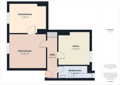Gepflegte 2-Zimmer-Kapitalanlage – vermietet
