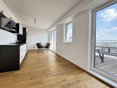 Moderne 2-Zimmer Dachgeschoßwohnung mit Stadtblick in 1110 Wien