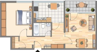 2-Zimmer-Wohnung in Dortmund Hörde ohne WBS!