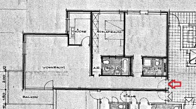 Attraktive 3 Zimmer Wohnung mit Balkon