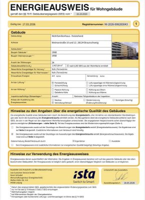 Attraktive + Mod. 3-Z.-Wohnung mit Balkon+G-WC im BS-Heidberg