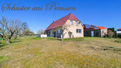 Schuster aus Preussen - Bauernhaus mit ca. 146 m² Wohnfläche auf ca. 7.007 m² - ideal für Tierhal...