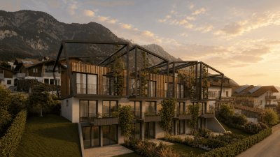 Modernes Reihenhaus mit großem Garten und Dachterrasse in Rum