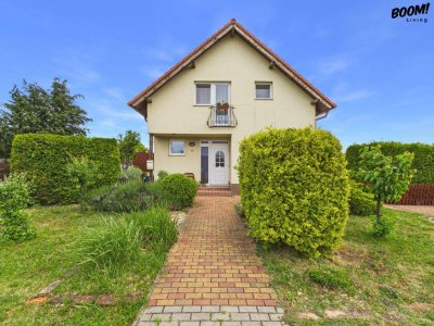 Modernes Einfamilienhaus in Holzriegelbauweise im ruhigen Nickelsdorf mit Garten