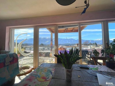 Moderne Terrassenwohnung oberhalb von Seeboden - großzügige Panoramaterrasse!