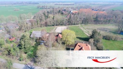 Resthof 1,3 ha / Gr. Wohnhaus + Gästehaus + Stallungen + Koppel in Traumlage