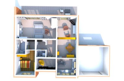 Schöne 3-Zimmer-Erdgeschosswohnung mit Terrasse und Garten in Paderborn Schloss-Neuhaus