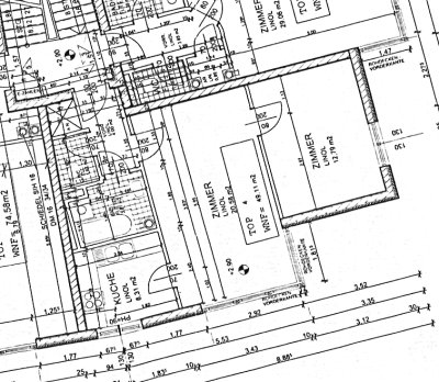 Geförderte 2-Zimmer Mietwohnung | ca. 48 m² | 1. Obergeschoss