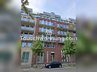 Tauschwohnung: Helle Dachterrassen-Loft-Wohnung am Mainufer