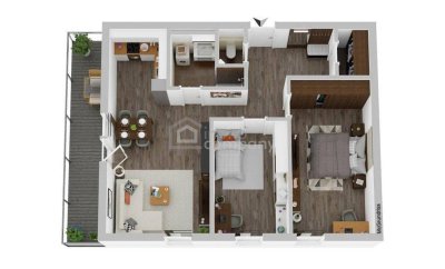 Seniorenwohnungen mit +PLUS+ in wunderbarer Grünruhelage / Top 1 - 1.OG - 71 m² - 3 Zimmer – Balkon - Garage / Bezug 2026