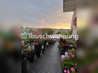 Tauschwohnung: Penthousewohnung mit wunderschöner Dachterasse
