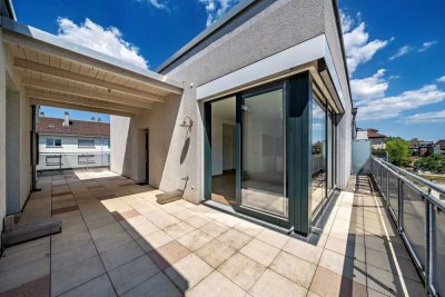 Penthouse-Wohnung mit großer Terrasse in Mannheim-Wohlgelegen