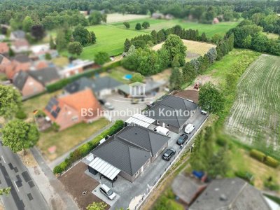 Nähe Papenburg! Schlüsselfertiger Neubau-Bungalow mit Terrasse und Gartenanlage in zentraler Lage!