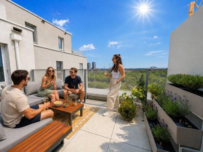 ☀️ NEUBAU 2024 | Helle 3-Zimmer-Terrassenwohnung - Wohnküche - ca. 93 m² gew. NFL - Garage (im Haus)-Abstellraum - FREIER MIETZINS