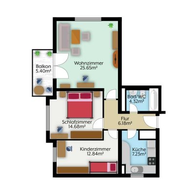 3 Raumwhg. mit Tiefgaragenstellplatz / Am Mahlbusen 8 in Bernau