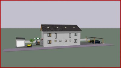 **Neubau** Moderne DHH im energieeffizienten KfW-40 Standard in Obertraubling / Regensburg
