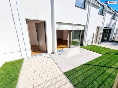 Frühlingsaktion! Happy to be here! WOW - Cooles Townhouse mit Garten! Erdwärme + Absolute Ruhelage + Tiefgarage + Ideale Süd Ausrichtung! Nachhaltig und zukunftssicher investiert!
