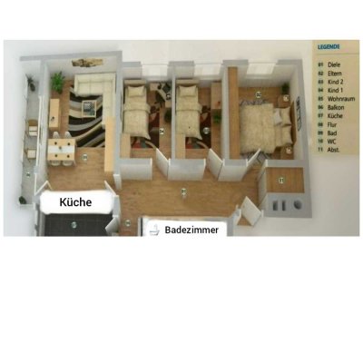 Moderne 4-Zimmer-Wohnung mit Balkon in Putzbrunn-Frischer Anstrich vor Einzug inklusive!