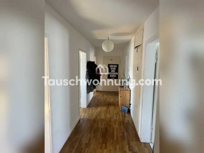 Tauschwohnung: Helle 4-Zimmer-Dachgeschosswohnung mit Grünfläche und Keller