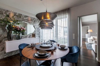 Exklusive Penthouse-Wohnung | Dachterrasse & Taunusblick | möbliert, Klima, TG