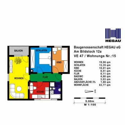 3-Zimmerwohnung Stockach