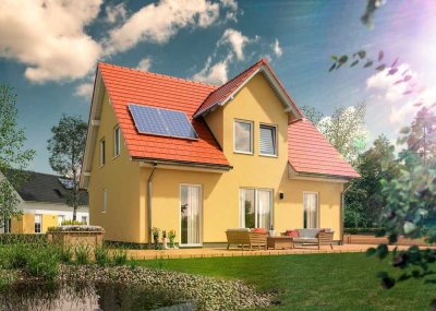 Bauen in Eisenach! Großes, helles Massivhaus mit Gaube und Einbauküche, auf sonnigem Grundstück