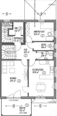 Exklusive Neubau-Maisonette-Wohnung, 5,5 Zimmer mit hochwertiger Küche und Balkon
