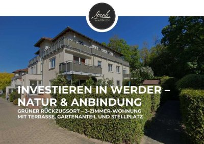 Ruhige Lage, zuverlässige Mieter: Gepflegte Eigentumswohnung mit Gartenanteil & Stellplatz in Werder
