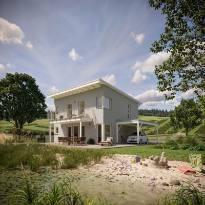 Mit Pultdach - Dein individuelles Fertighaus - Ein Traum wird Wirklichkeit mit LivingHaus