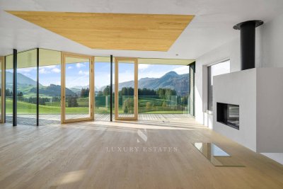 Almfeeling in traumhafter Aussichtslage im Bezirk Kitzbühel I Tiroler Architektur - Villa mit luxuriöser Ausstattung