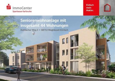 Betreutes Wohnen - Attraktive 2-Zimmer-Neubauwohnung in Waghäusel-Kirrlach