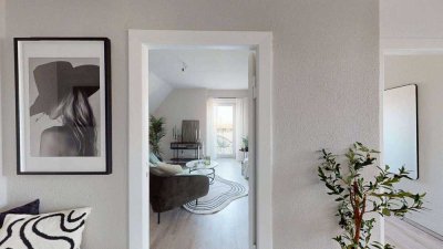 Zuhause mit Abendsonne – charmante 2-Zimmer-Wohnung im Dachgeschoss