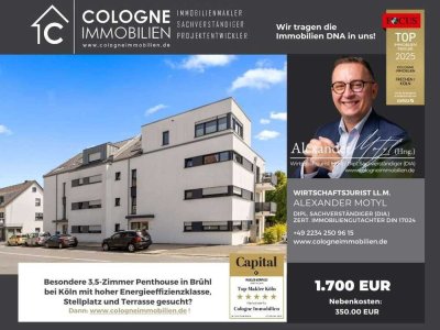 PENTHOUSE: MODERNE 3-ZIMMERWOHNUNG ÜBER DEN DÄCHERN, MIT TERRASSE UND TIEFGARAGE BEI KÖLN