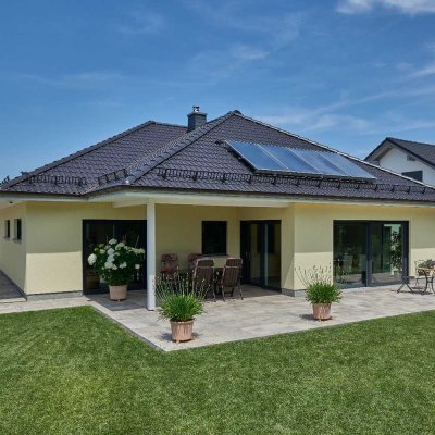 Traumhaft leben am Väterchen Rhein - Bungalow in schlüsselfertiger Massivbauweise!
