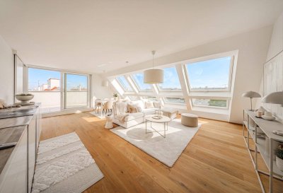 Exklusives Penthouse - Urban &amp; Mittdendrin. Dachterrassentraum in urbaner Lage mit Spitzenanbindung in die Innenstadt