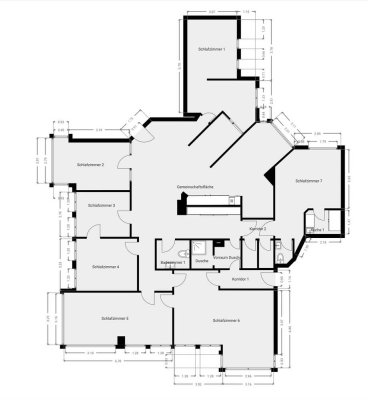 Helle und geräumige 5-Zimmer-Wohnung mit ca. 209 m² Wohnfläche