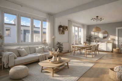Anlegerwohnung! Helle Eigentumswohnung mit 3,5 Zimmer und Westbalkon im obersten Stock in 8020 Graz!