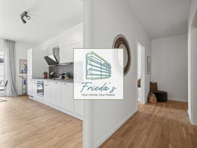 Elegante 3-Zimmer-Wohnung: Neubau mit schönem Balkon und Einbauküche