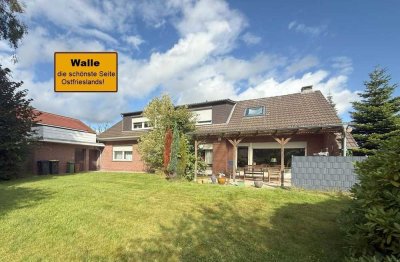 Geräumige Erdgeschosswohnung mit Garage in ruhiger und äußerst zentraler Lage von Aurich OT Walle!