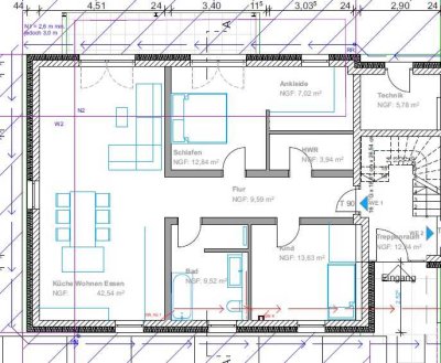Barrierefreie 3-Zimmer Wohnung mit Terrasse in Leuterod