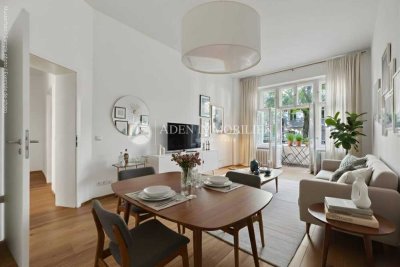 Hohe Decken, viel Platz: 3-Zi.-Wohnung, 90 m², saniert, mit Balkon, moderne Küche – ideal für Famili