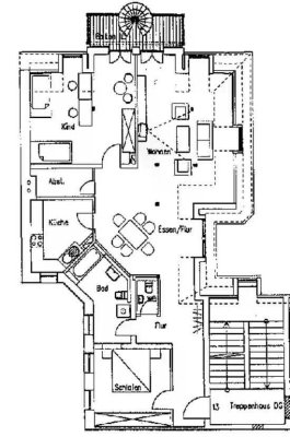 Helle Dachgeschosswohnung mit Balkon im Leipziger Zentrum