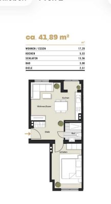 Frisch sanierte attraktive 2-Zimmer Wohnung in Köln (Belgisches Viertel)
