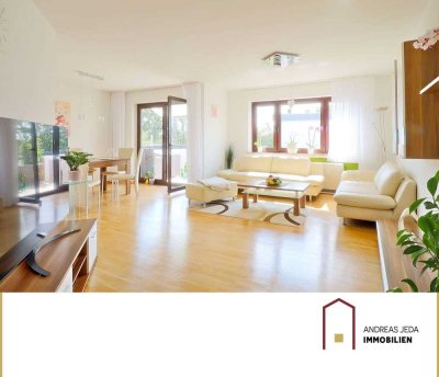 Sonnige 4-Zimmer Wohnung mit Garage, Stellplatz und zwei Balkonen in ruhiger Lage von Möglingen