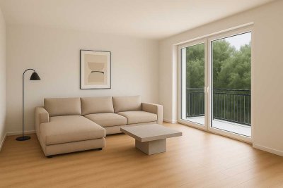 Exklusive 3-Zi. Neubauwohnung Erstbezug, Balkon, EBK, Keller, Stellplatz, Fußbodenheizung, EE A+