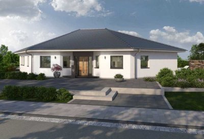 Dreifach sparen  Bungalow als klimafreundlicher Neubau mit PV - Anlage. Kfw Förderung (100.000,--  a