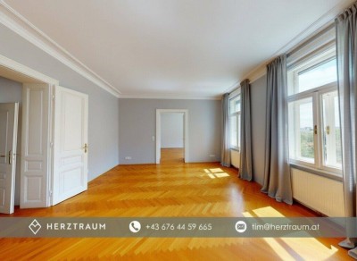 Stilvolle Erkerwohnung mit Fernsicht – 124 m² Altbau im 19. Bezirk – PROVISIONSFREI