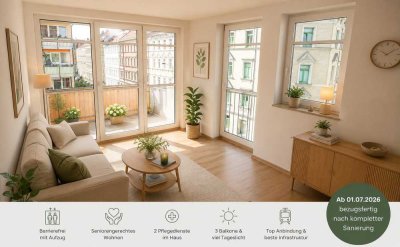 helle barrierefreie 3 Raum Whg. neu saniert mit Balkonen