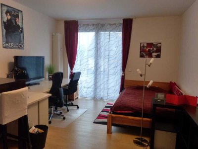 Sehr schöne 1-Zimmer-Wohnung mit Süd-Terrasse in Uni-Nähe